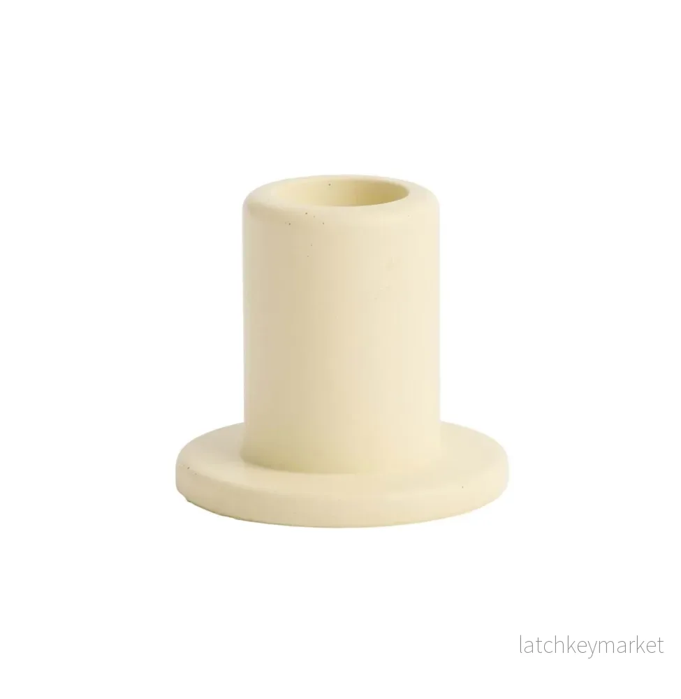 Tube Candleholder Concrete Small