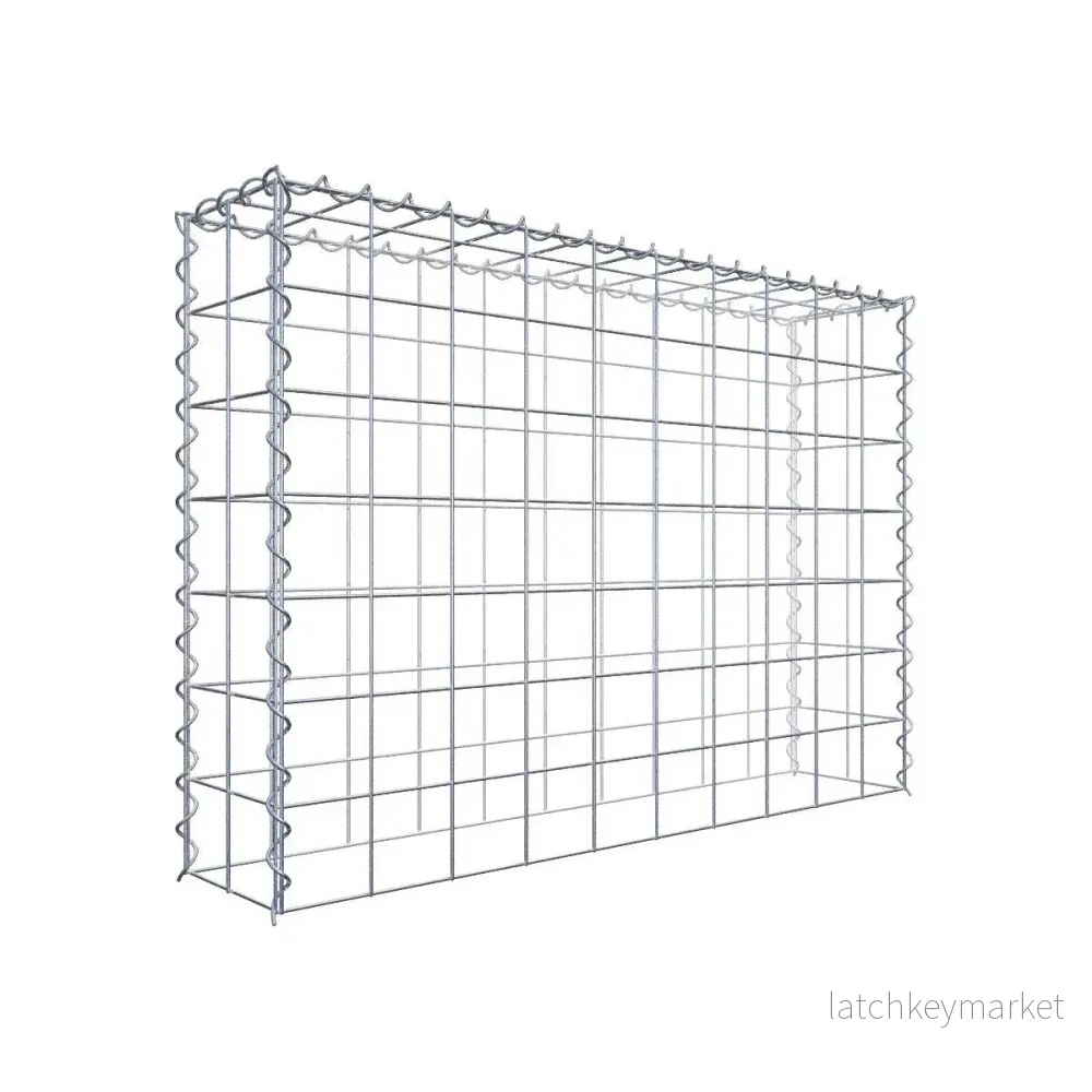 Extra gabion typ 3 100 cm x 70 cm x 20 cm (L x H x D), maskstorlek 10 cm x 10 cm, spiral Extra gabion typ 3 100 cm x 70 cm x 20 cm (L x H x D), maskstorlek 10 cm x 10 cm, spiral