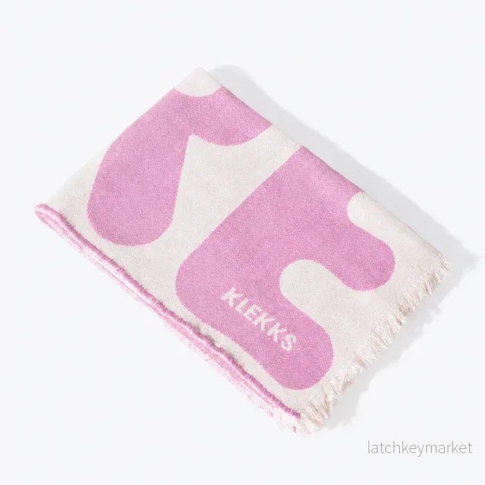 Klekks No. 11 Amore Pink Cotton Blanket - Bild 3