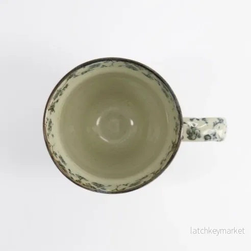 Mugg Blå/Taupe Blomma TDS - Bild 3