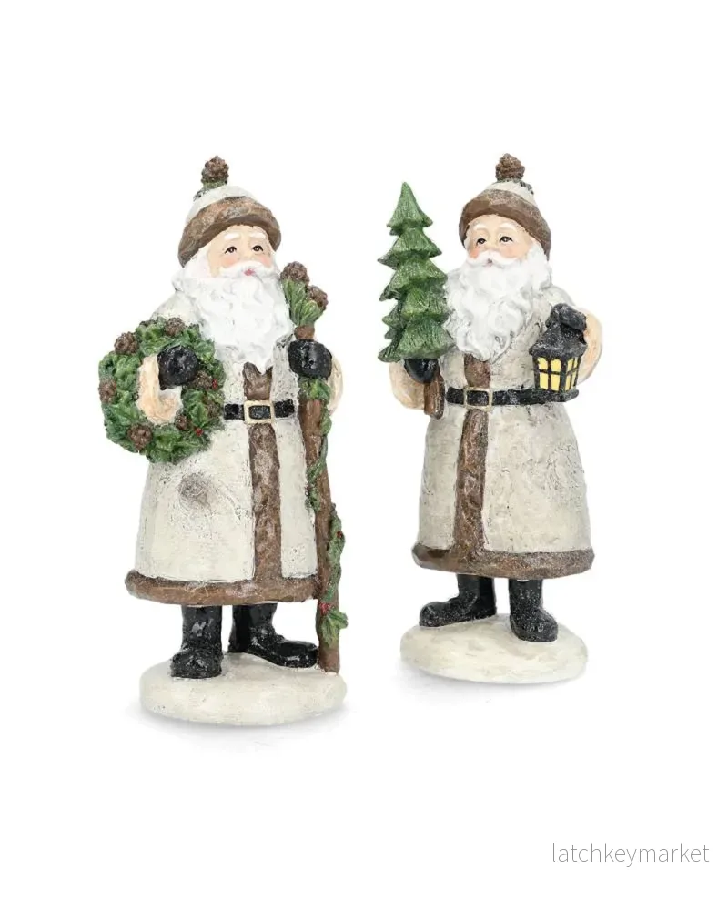 Juldekoration Inomhus Tomte 2-pack gran/krans 19 cm Juldekoration Inomhus Tomte 2-pack gran/krans 19 cm