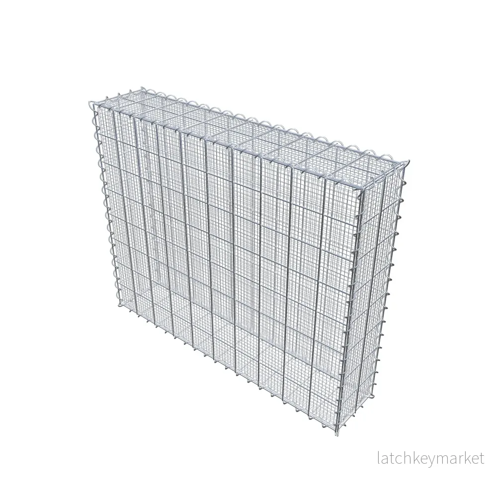Sandgabion 100 cm x 80 cm x 20 cm (L x H x D), maskstorlek 10 cm x 10 cm, spiral - Bild 2