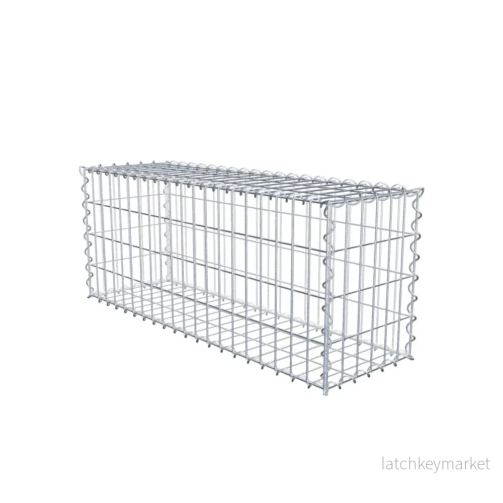 Gabion 100 cm x 40 cm x 30 cm (L x H x D), maskstorlek 5 cm x 10 cm, spiral Gabion 100 cm x 40 cm x 30 cm (L x H x D), maskstorlek 5 cm x 10 cm, spiral