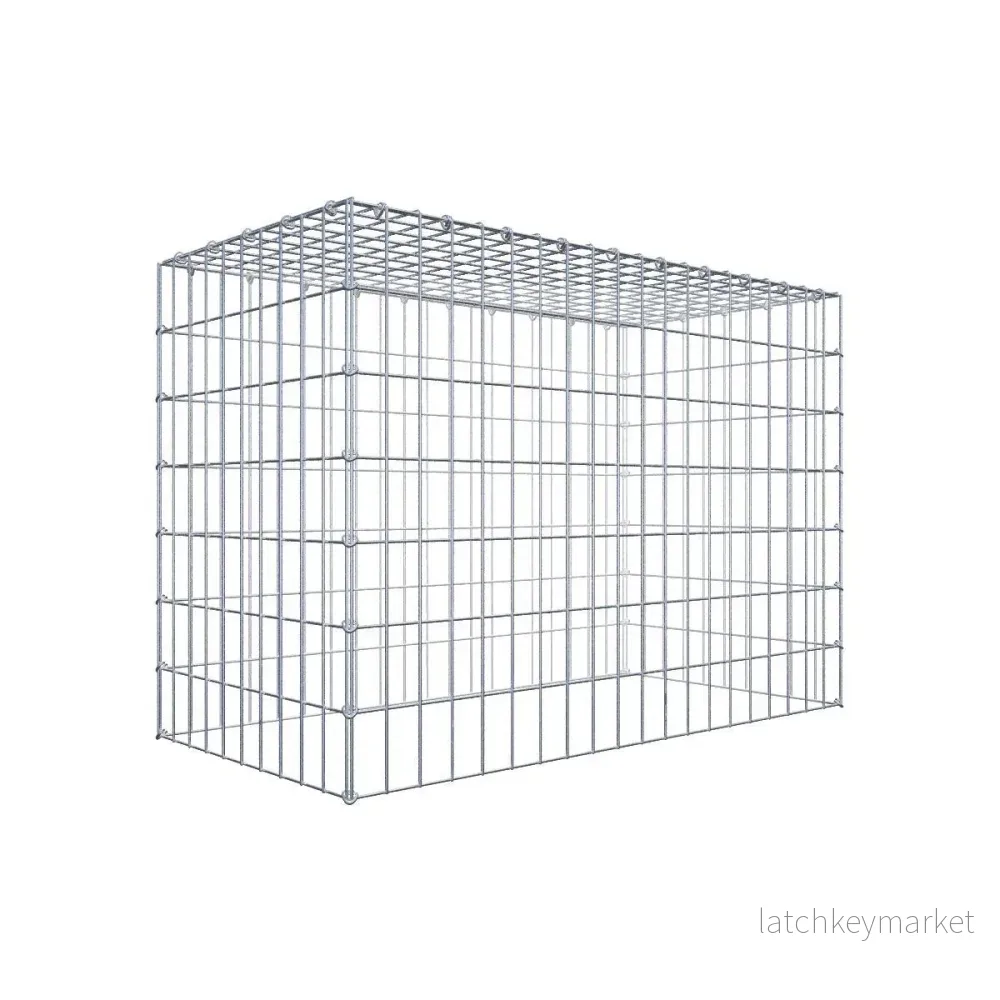 Typ 3 påbyggnadsgabion 100 cm x 70 cm x 50 cm (L x H x D), maskstorlek 5 cm x 10 cm, C-ring Typ 3 påbyggnadsgabion 100 cm x 70 cm x 50 cm (L x H x D), maskstorlek 5 cm x 10 cm, C-ring