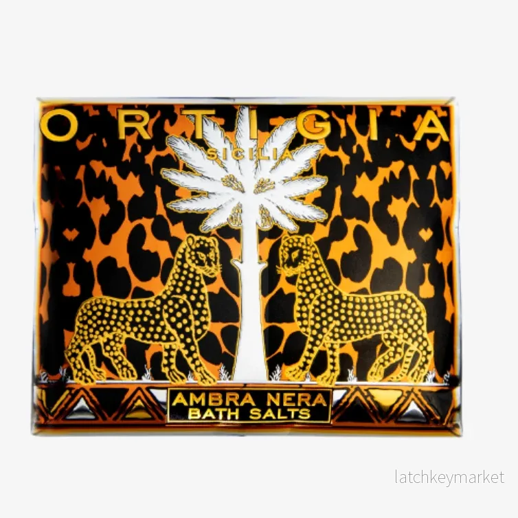 Ortigia Sicilia Ambra Nera Bath Salts Envelope