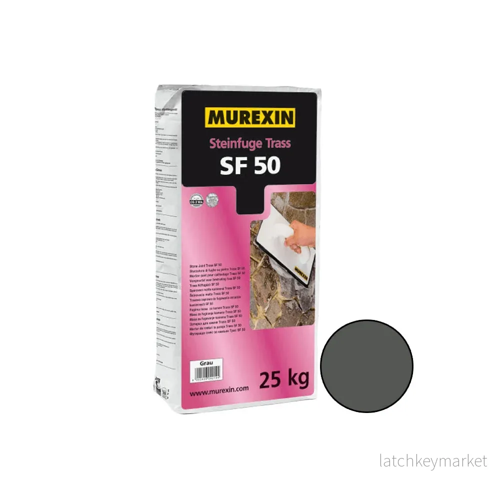 Murexin Stenfog Trass SF50 Antracit 25kg Murexin Stenfog Trass SF50 Antracit 25kg