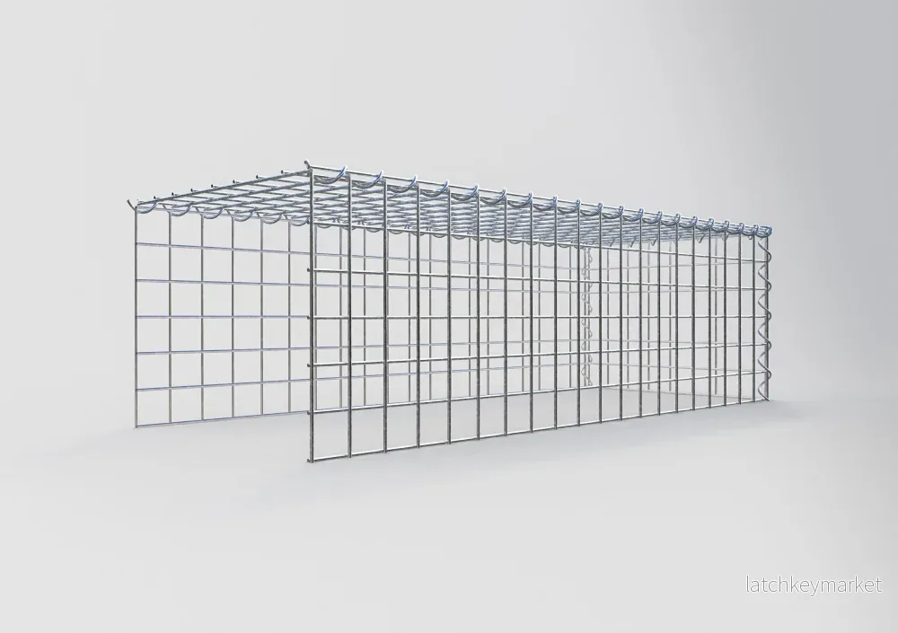 Extra gabion typ 4 100 cm x 30 cm x 40 cm (L x H x D), maskstorlek 5 cm x 5 cm, spiral - Bild 2