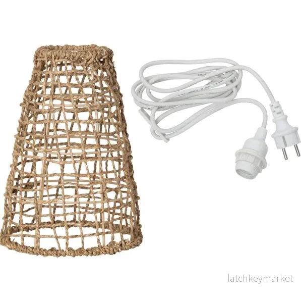 Div. Trädgårdsbelysning Lampskärm + sladdställ för utomhus 23cm