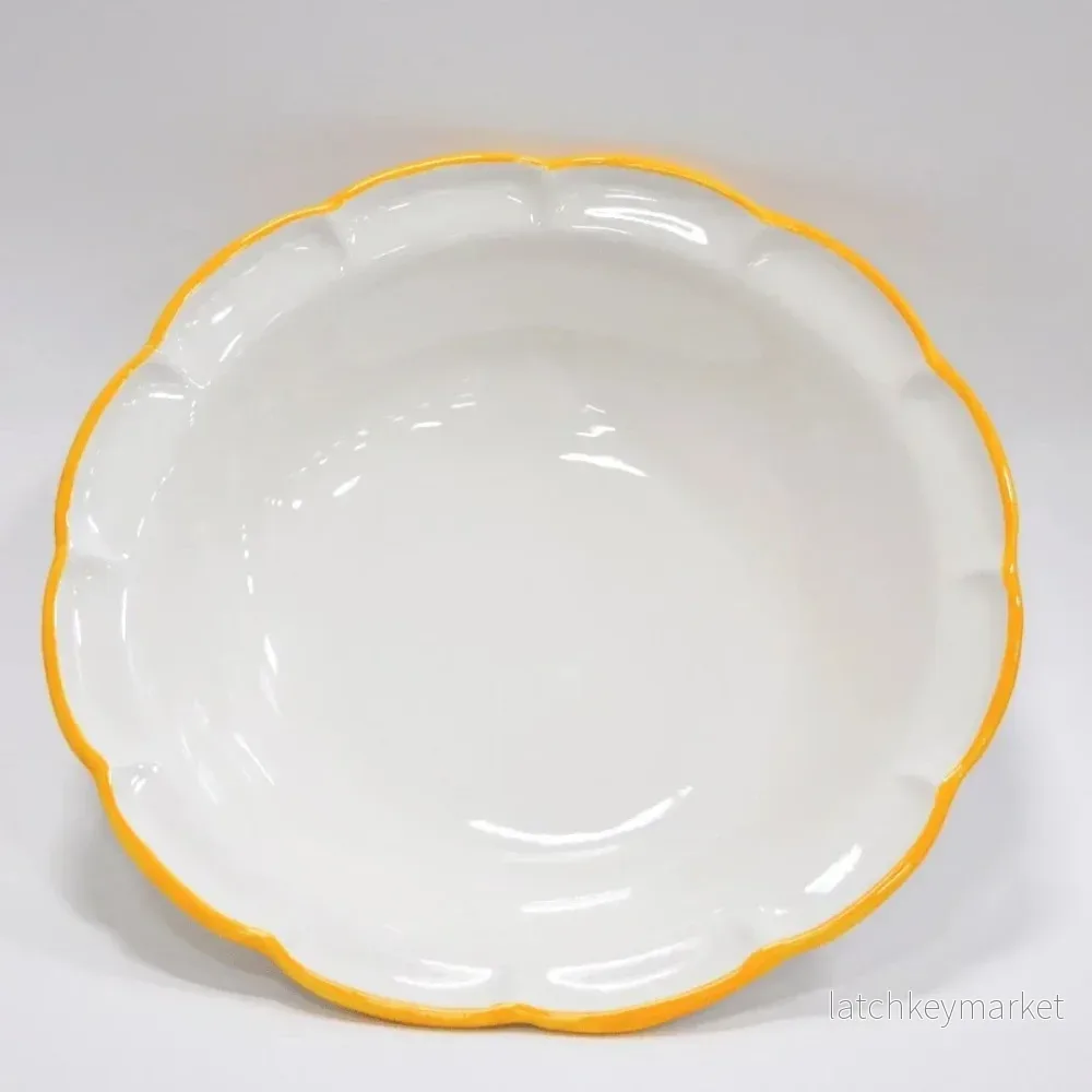 Salad Bowl Yellow Line Salad Bowl Yellow Line