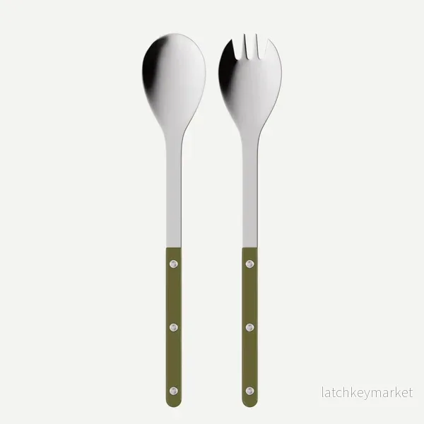 Sabre Paris Salad Cutlery Set Fern Green