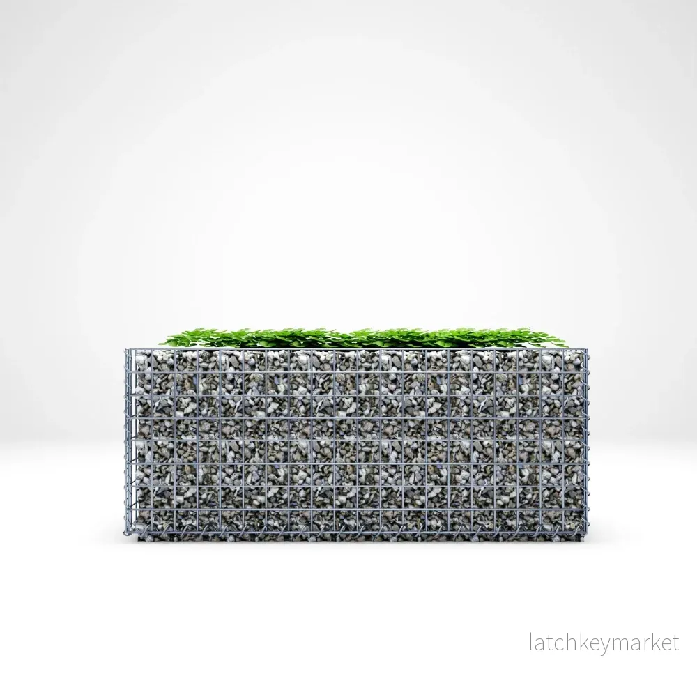 Högbädd, fyrkantig 100 cm x 40 cm x 40 cm (L x H x D), maskstorlek 5 x 5 cm, väggtjocklek 10 cm - Bild 3