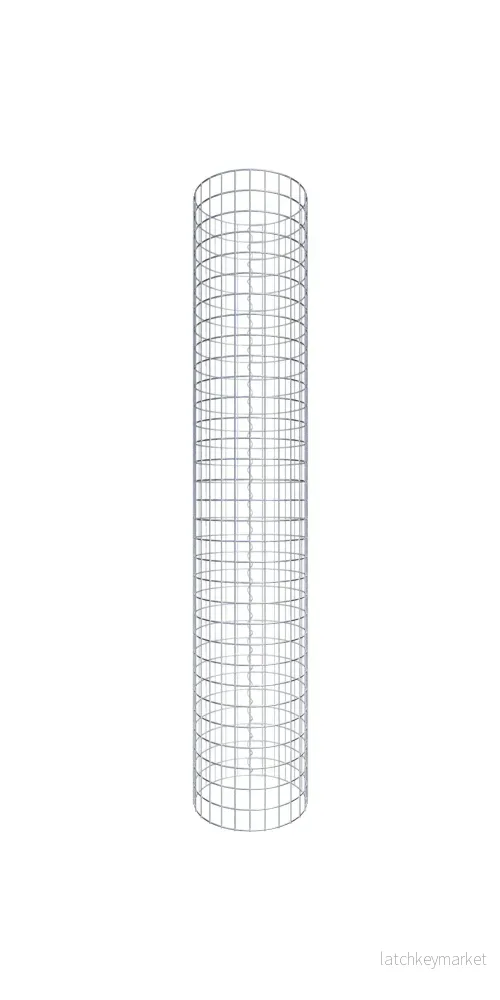 Gabionpelare rund 42 cm diameter, 160 cm höjd, maskstorlek 5 cm x 5 cm Gabionpelare rund 42 cm diameter, 160 cm höjd, maskstorlek 5 cm x 5 cm