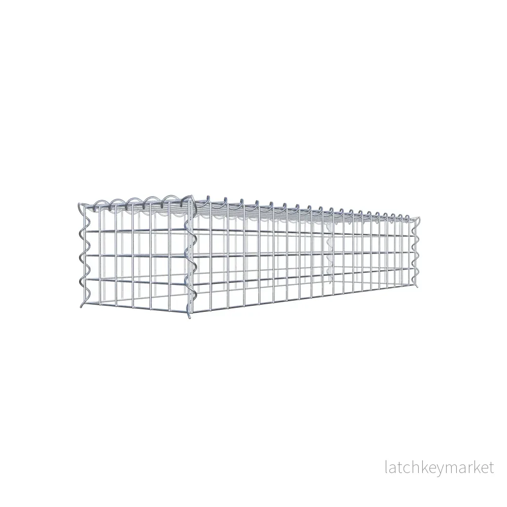 Extra gabion typ 3 100 cm x 20 cm x 30 cm (L x H x D), maskstorlek 5 cm x 5 cm, spiral - Bild 3