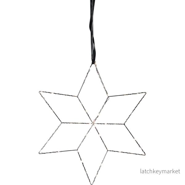 Adventsstjärna 45x40 cm LED Lolly Silver REA - Bild 3