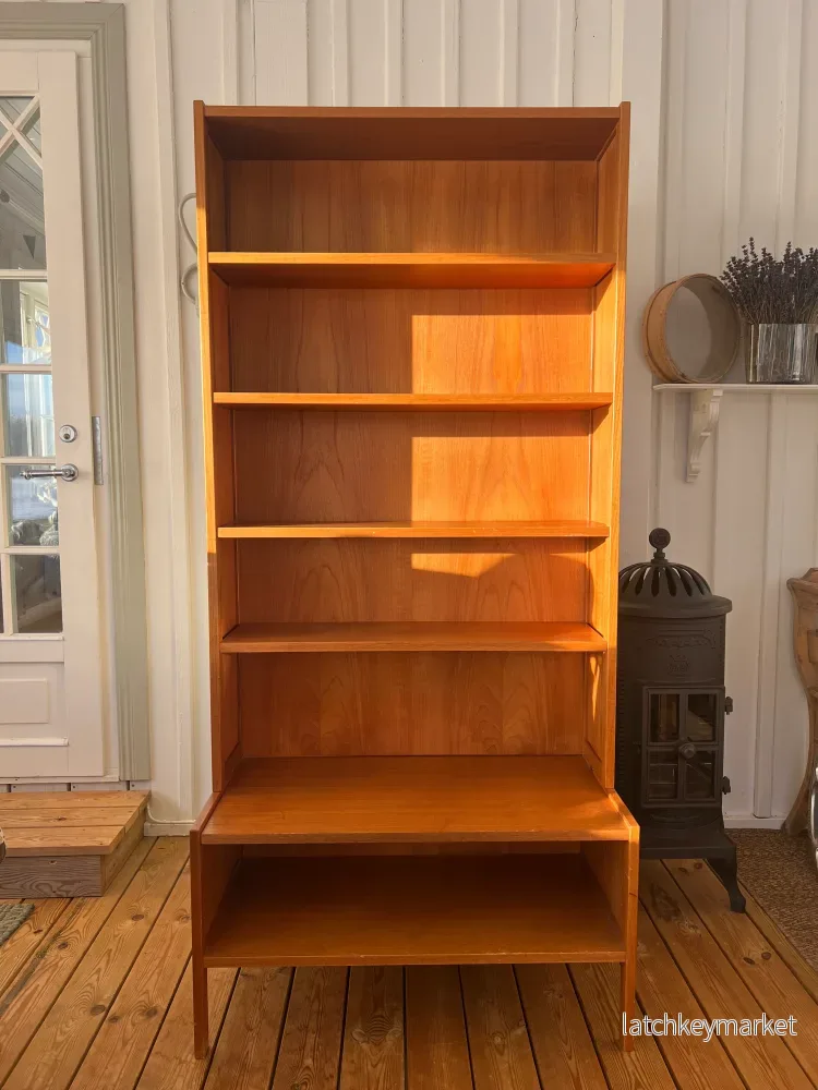 Teak bokhylla 60-tal