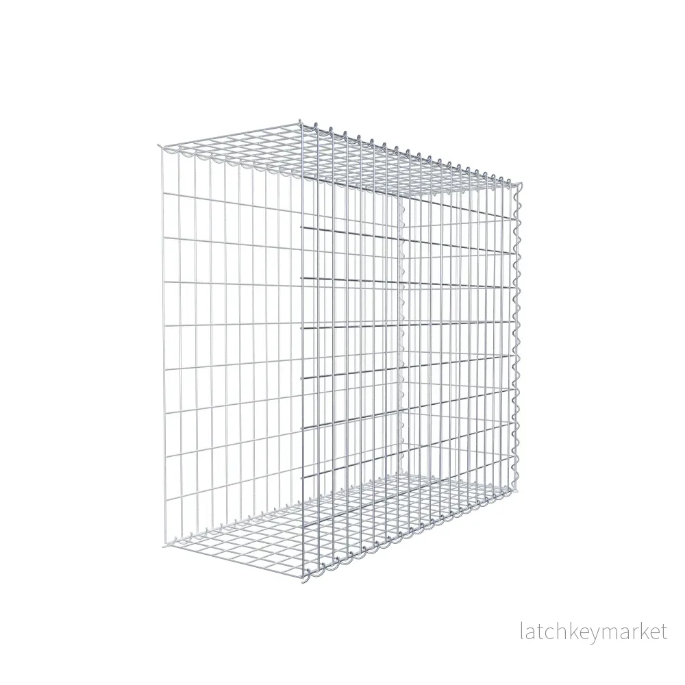 Extra gabion typ 2 100 cm x 90 cm x 40 cm (L x H x D), maskstorlek 5 cm x 10 cm, spiral - Bild 3