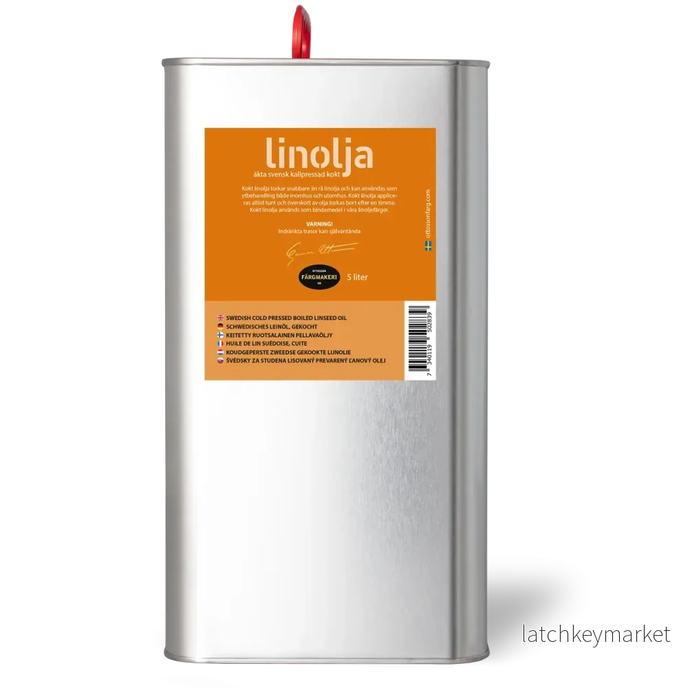 Kokt Linolja kallpressad 5L Kokt Linolja kallpressad 5L