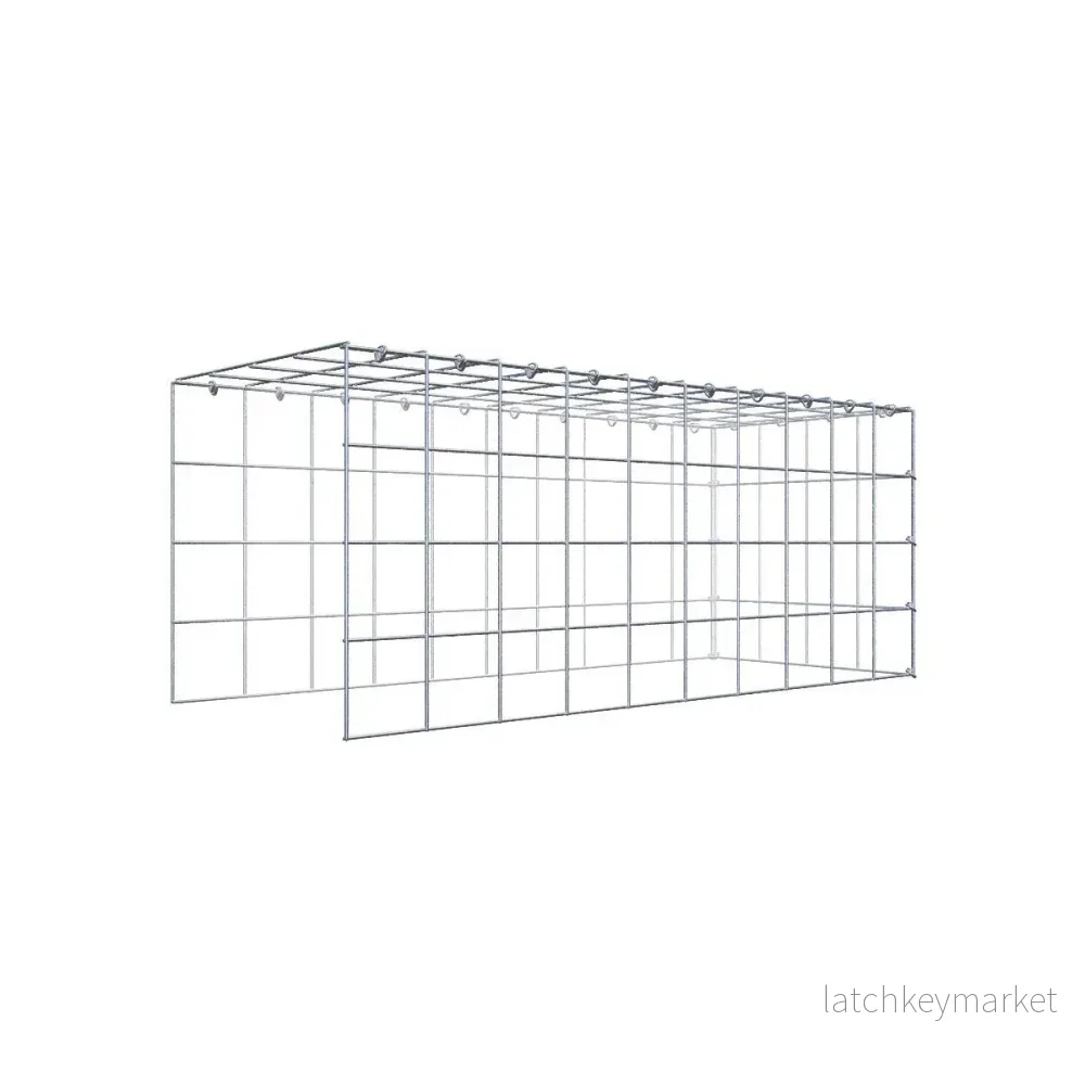Extra gabion typ 4 100 cm x 40 cm x 40 cm (L x H x D), maskstorlek 10 cm x 10 cm, C-ring Extra gabion typ 4 100 cm x 40 cm x 40 cm (L x H x D), maskstorlek 10 cm x 10 cm, C-ring