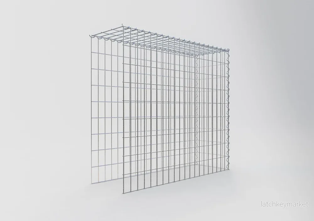 Påväxt gabion typ 4 100 cm x 90 cm x 30 cm (L x H x D), maskstorlek 5 cm x 10 cm, spiral - Bild 2