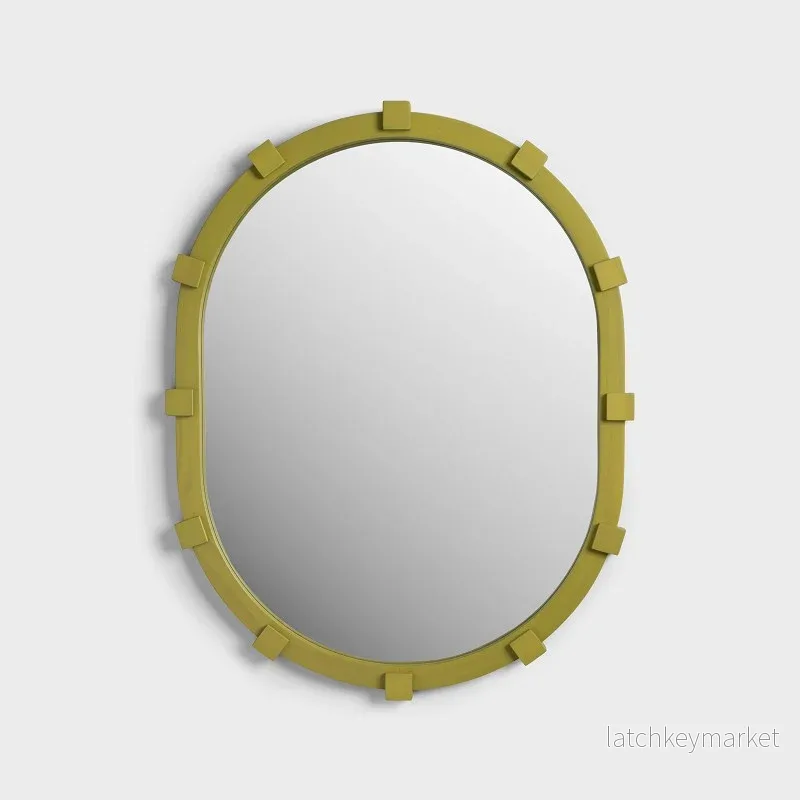 Mirror Chunk Oval Green