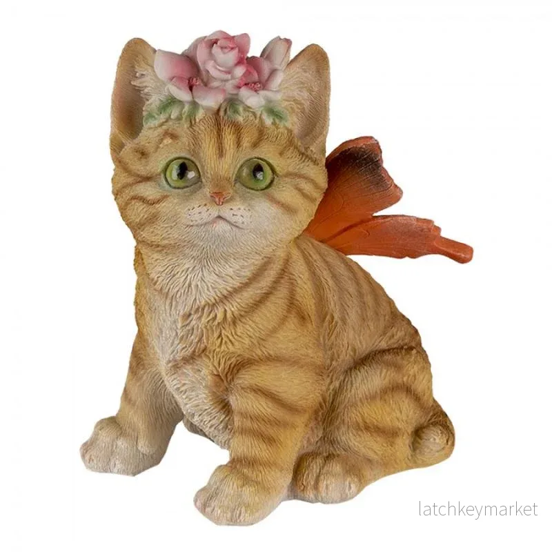 Dekoration Djur Katt 12x10x15 Cm Brun Polyresin REA Dekoration Djur Katt 12x10x15 Cm Brun Polyresin REA