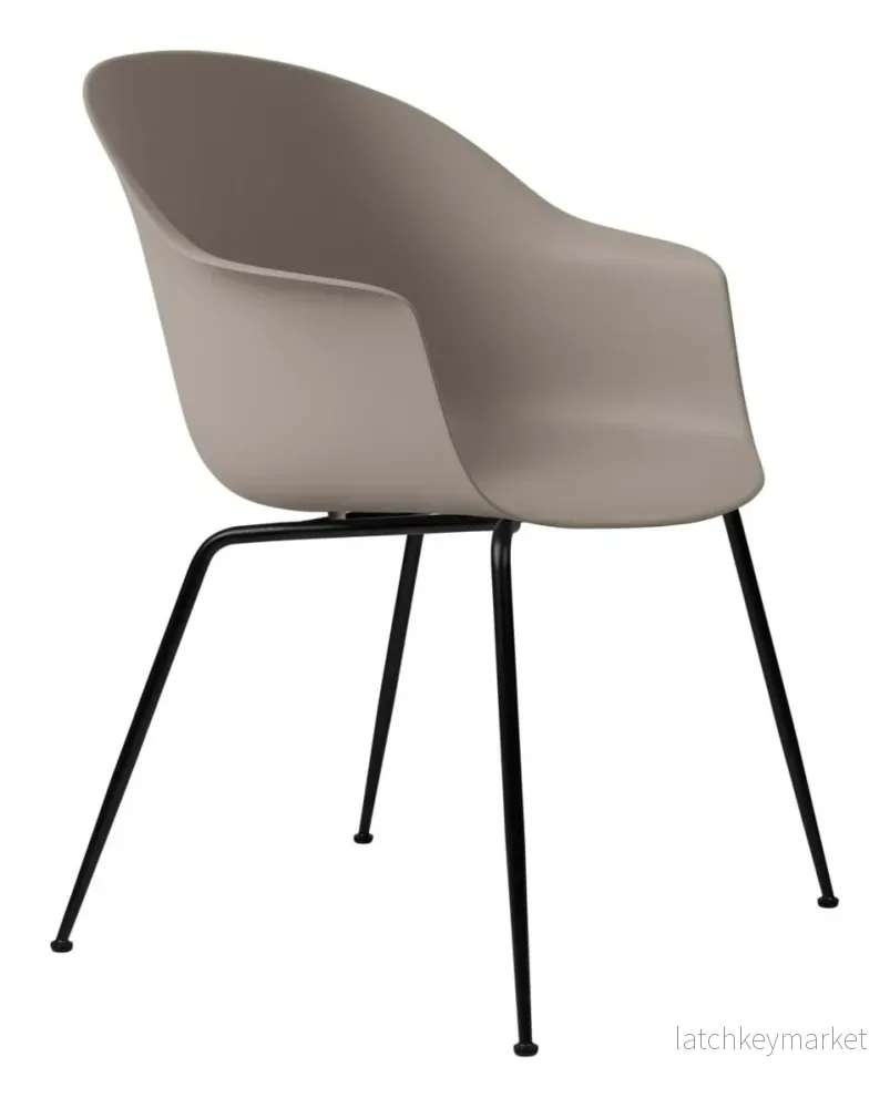 Bat Dining Chair Conic Base Black Matt - Bild 2