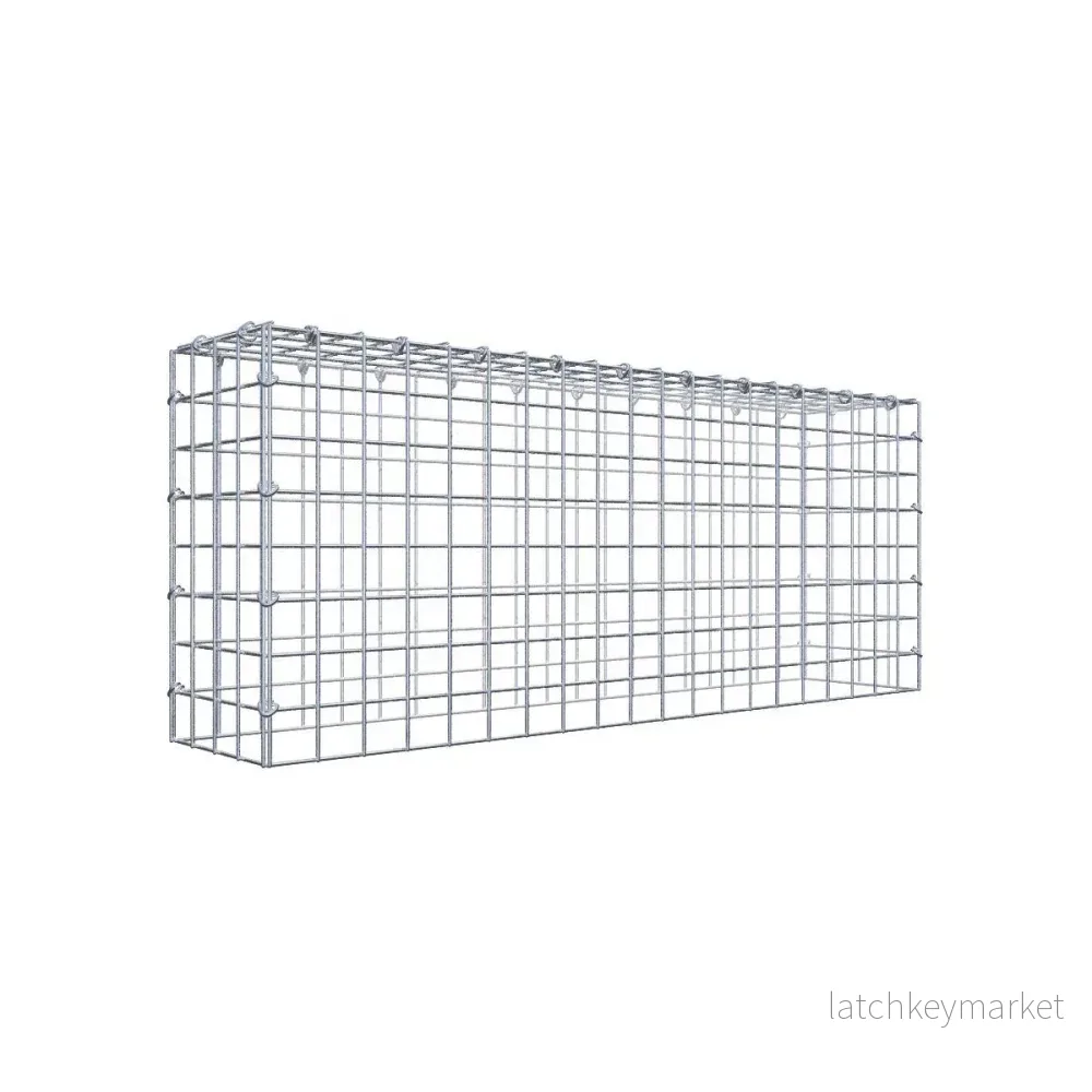 Typ 3 påbyggnadsgabion 100 cm x 40 cm x 20 cm (L x H x D), maskstorlek 5 cm x 5 cm, C-ring Typ 3 påbyggnadsgabion 100 cm x 40 cm x 20 cm (L x H x D), maskstorlek 5 cm x 5 cm, C-ring
