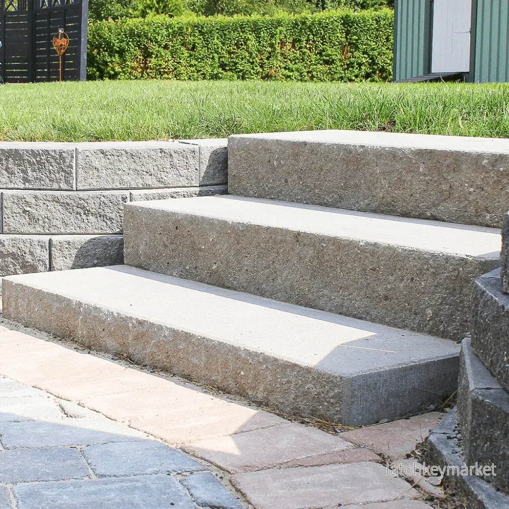 Betongtrappa Dubbelsidig Grå 700x350x140 Betongtrappa Dubbelsidig Grå 700x350x140