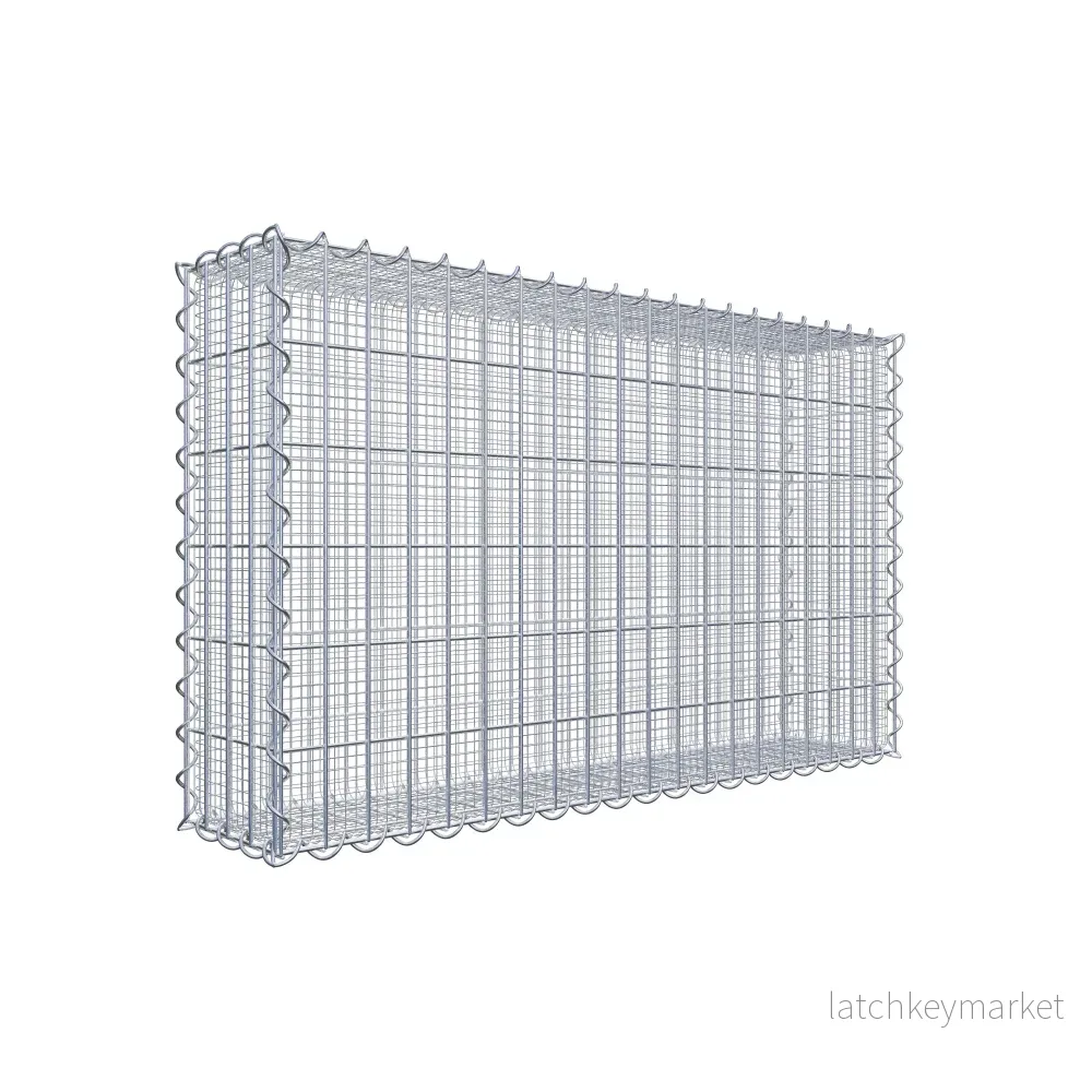 Sandgabion 100 cm x 60 cm x 20 cm (L x H x D), maskstorlek 5 cm x 10 cm, spiral