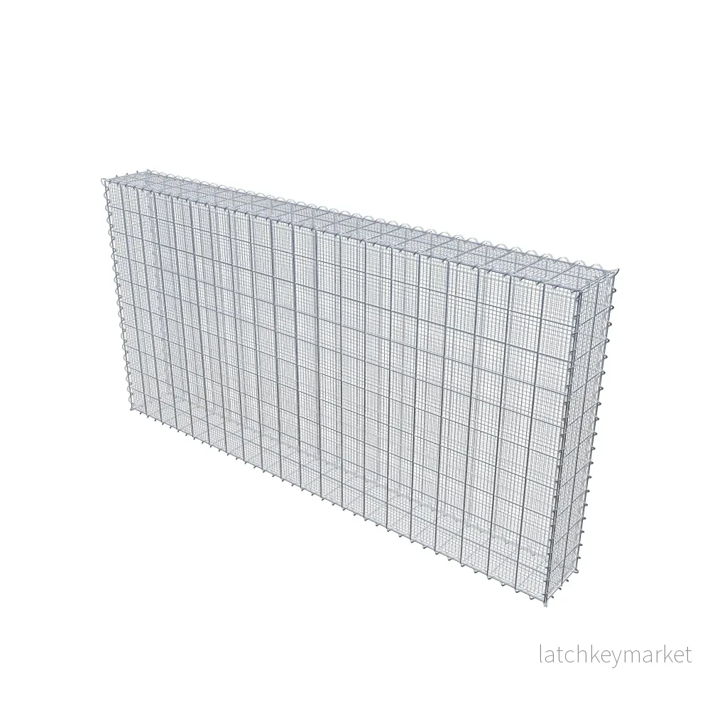 Sandgabion 200 cm x 100 cm x 20 cm (L x H x D), maskstorlek 10 cm x 10 cm, spiral - Bild 2