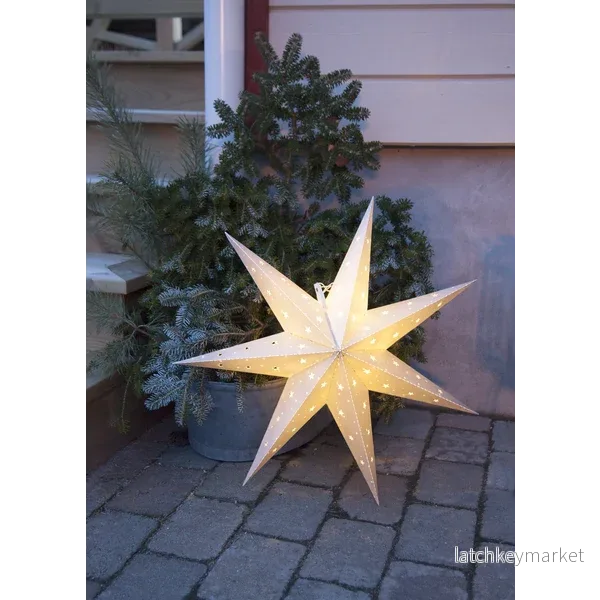 Juldekoration Utomhus Stjärna 60 cm vit