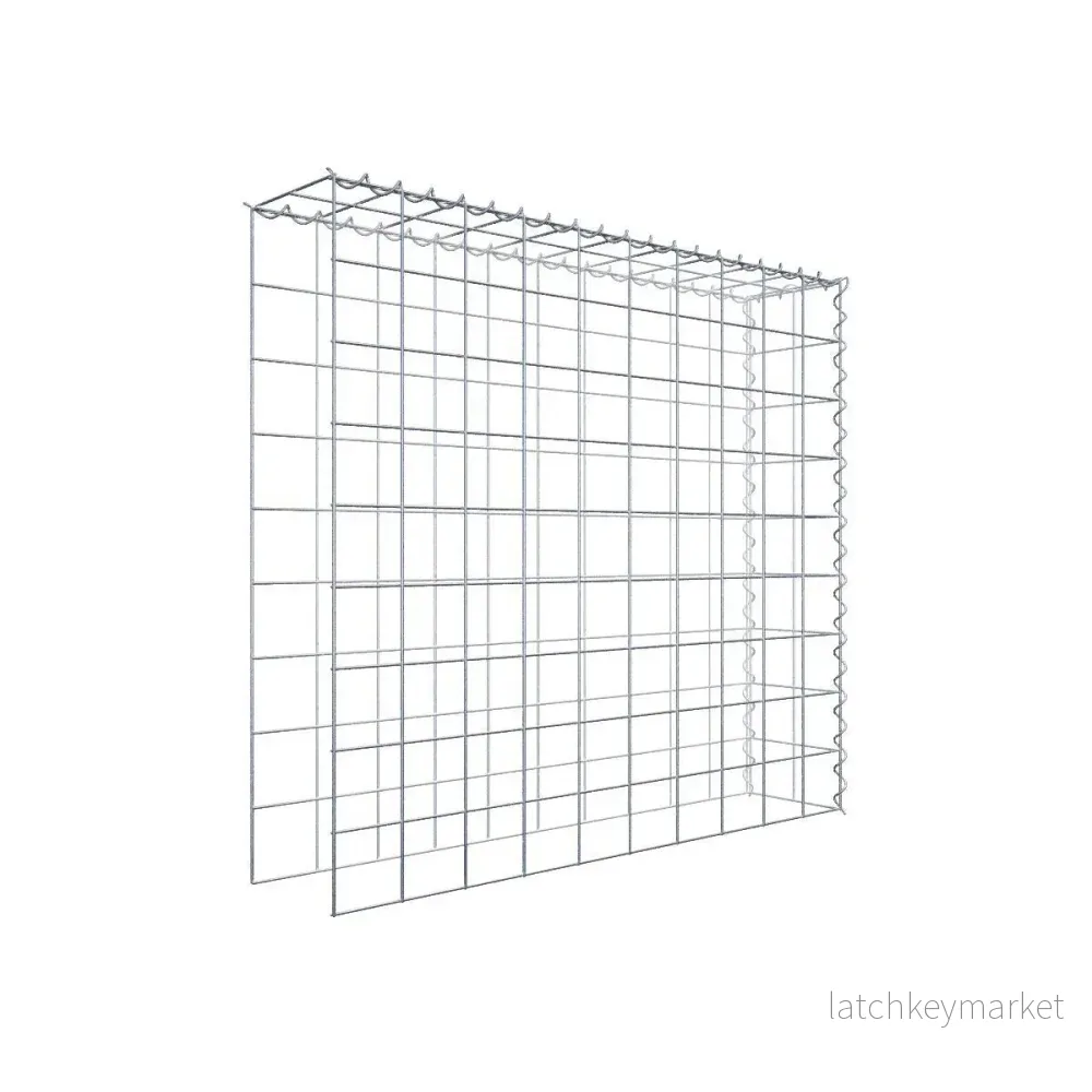 Extra gabion typ 4 100 cm x 90 cm x 20 cm (L x H x D), maskstorlek 10 cm x 10 cm, spiral Extra gabion typ 4 100 cm x 90 cm x 20 cm (L x H x D), maskstorlek 10 cm x 10 cm, spiral
