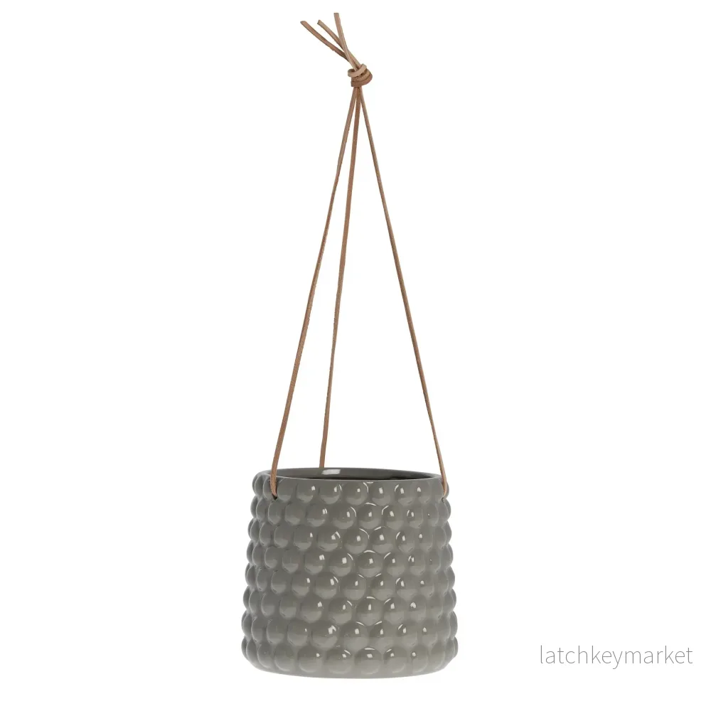 Dotsie kruka H16 Ø18 cm. grå Dotsie kruka H16 Ø18 cm. grå