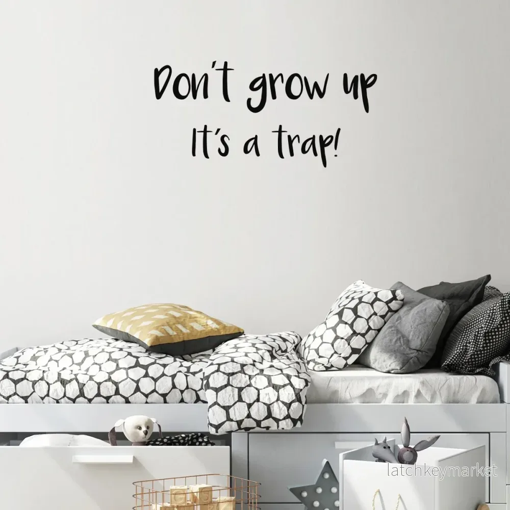 Väggord Don´t grow up – flera färger