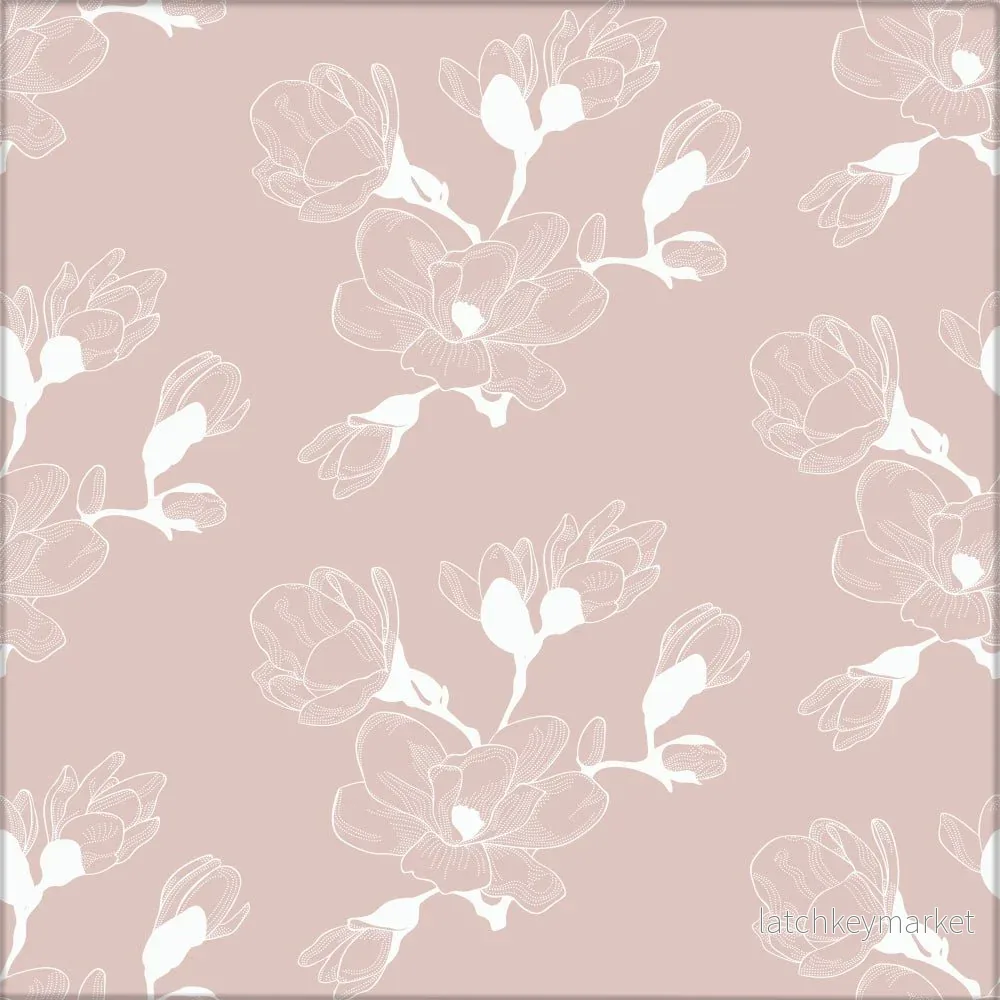 Kakeldekor blommor rosa - Bild 2