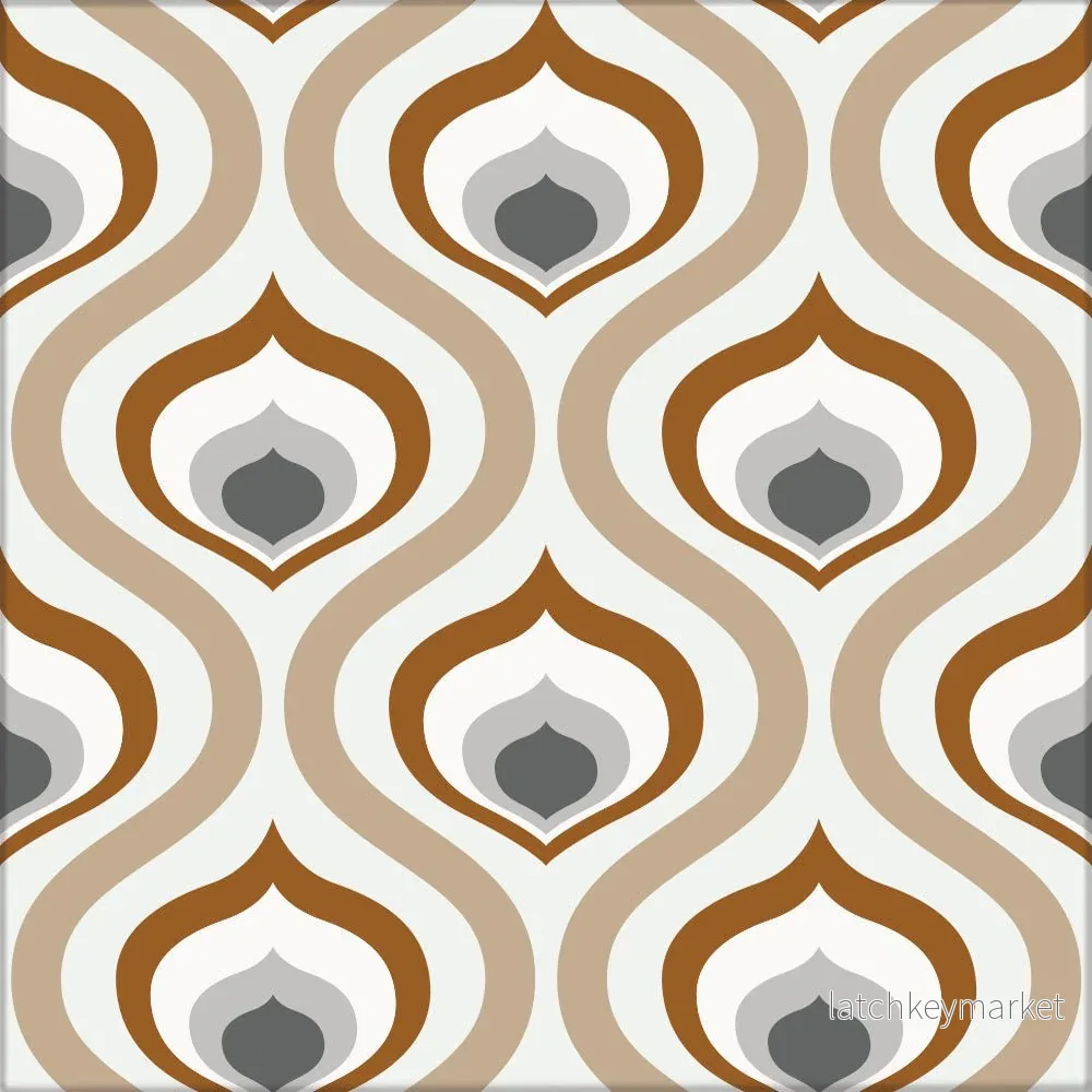 Kakeldekor retro beige - Bild 2