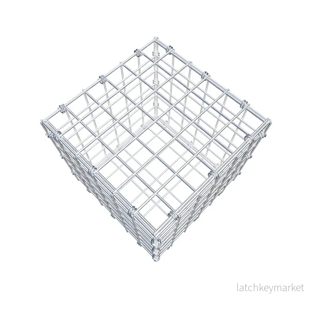 Gabion 30 cm x 30 cm x 30 cm (L x H x D), maskstorlek 5 x 5 cm, spiralring - Bild 3