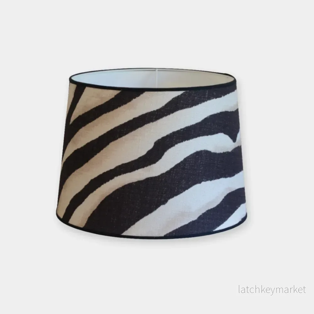 Rund Lampskärm tyg Ralph Lauren home d 24