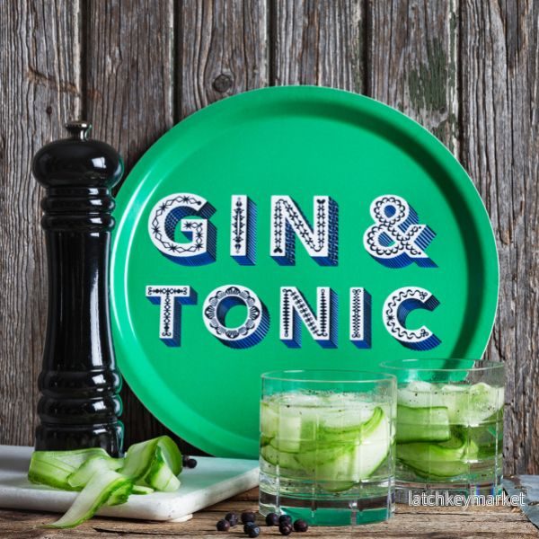 Bricka – Gin & Tonic grön Bricka – Gin & Tonic grön