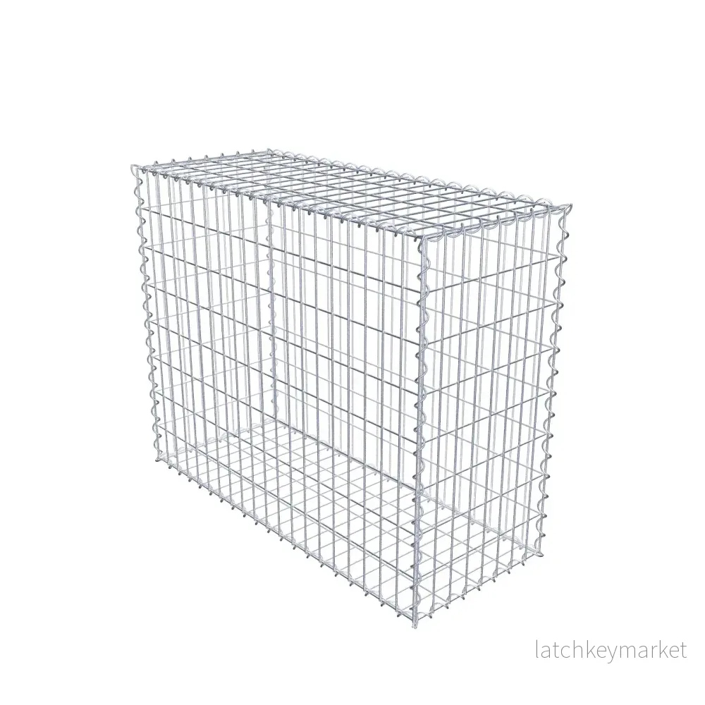 Gabion 100 cm x 80 cm x 40 cm (L x H x D), maskstorlek 5 cm x 10 cm, spiral Gabion 100 cm x 80 cm x 40 cm (L x H x D), maskstorlek 5 cm x 10 cm, spiral