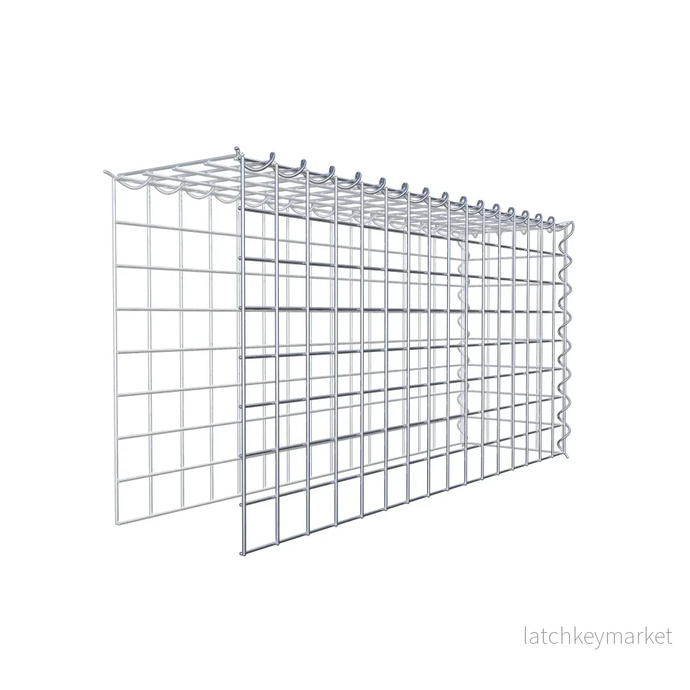 Extra gabion typ 4 80 cm x 40 cm x 20 cm (L x H x D), maskstorlek 5 cm x 5 cm, spiral - Bild 3