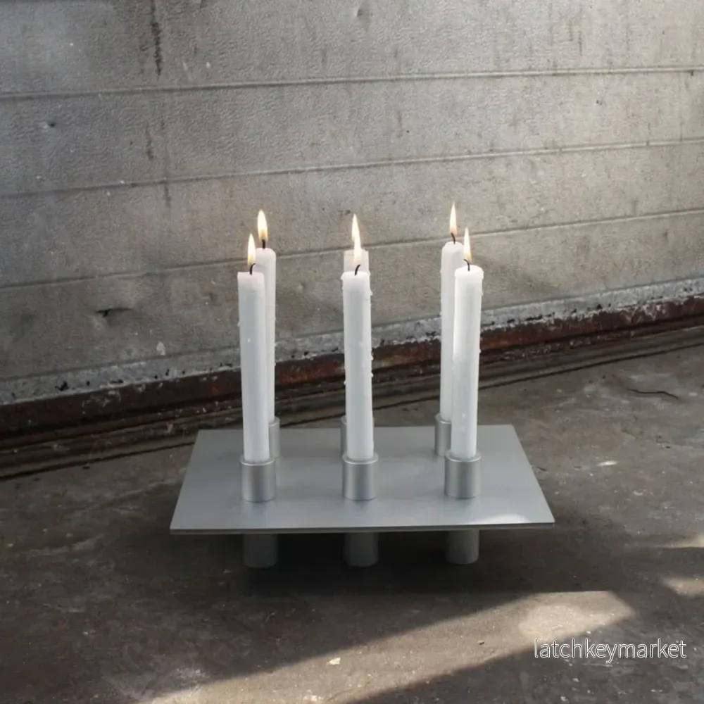 NIKO JUNE P-L 06 Candle Holder Silver