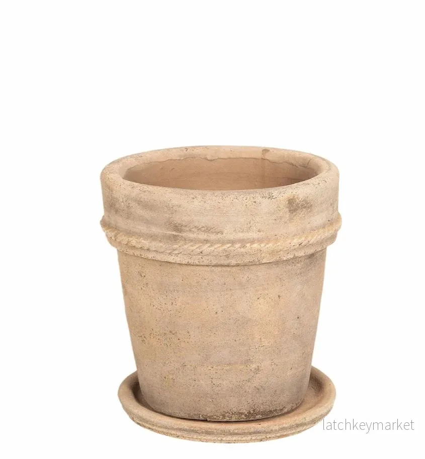 Blomkruka Utomhus Med Fat 22×21 cm Terrakotta REA