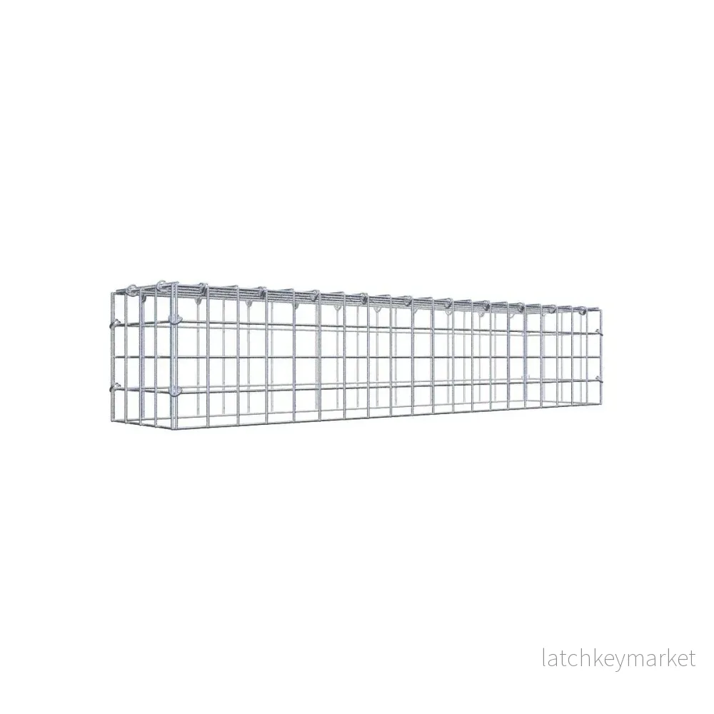 Extra gabion typ 3 100 cm x 20 cm x 20 cm (L x H x D), maskstorlek 5 cm x 5 cm, C-ring Extra gabion typ 3 100 cm x 20 cm x 20 cm (L x H x D), maskstorlek 5 cm x 5 cm, C-ring