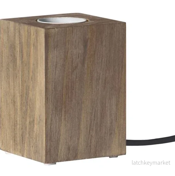 Bordslampa Lampfot Box Brun - Bild 2