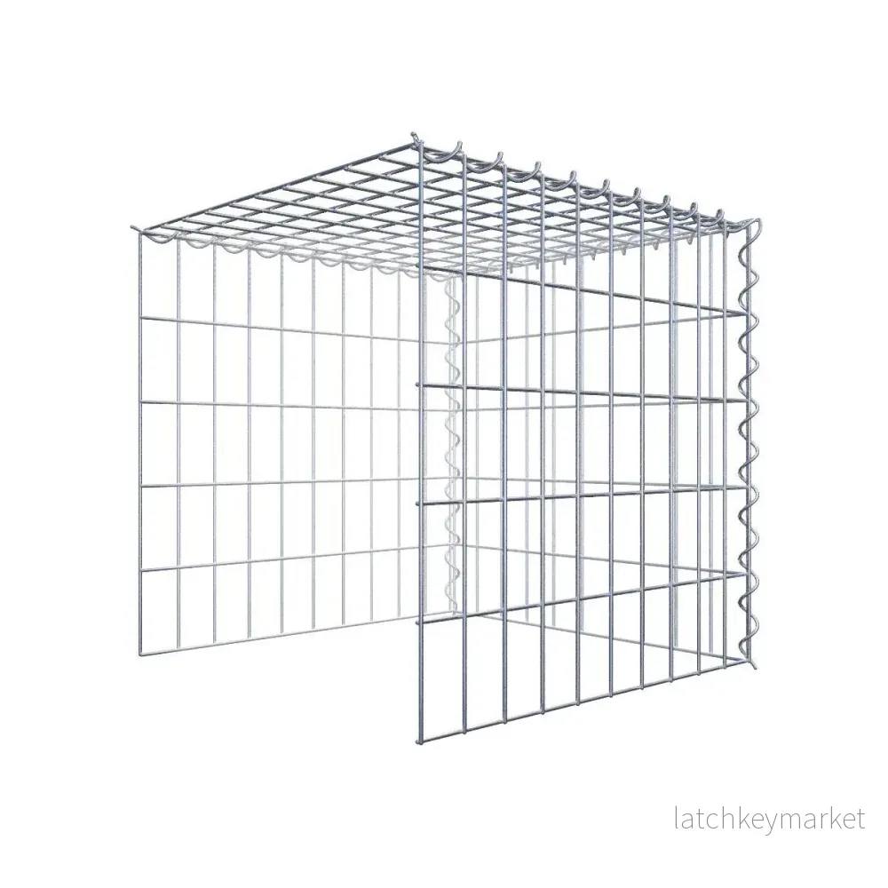 Påväxt gabion typ 4 50 cm x 50 cm x 50 cm (L x H x D), maskstorlek 5 cm x 10 cm, spiral