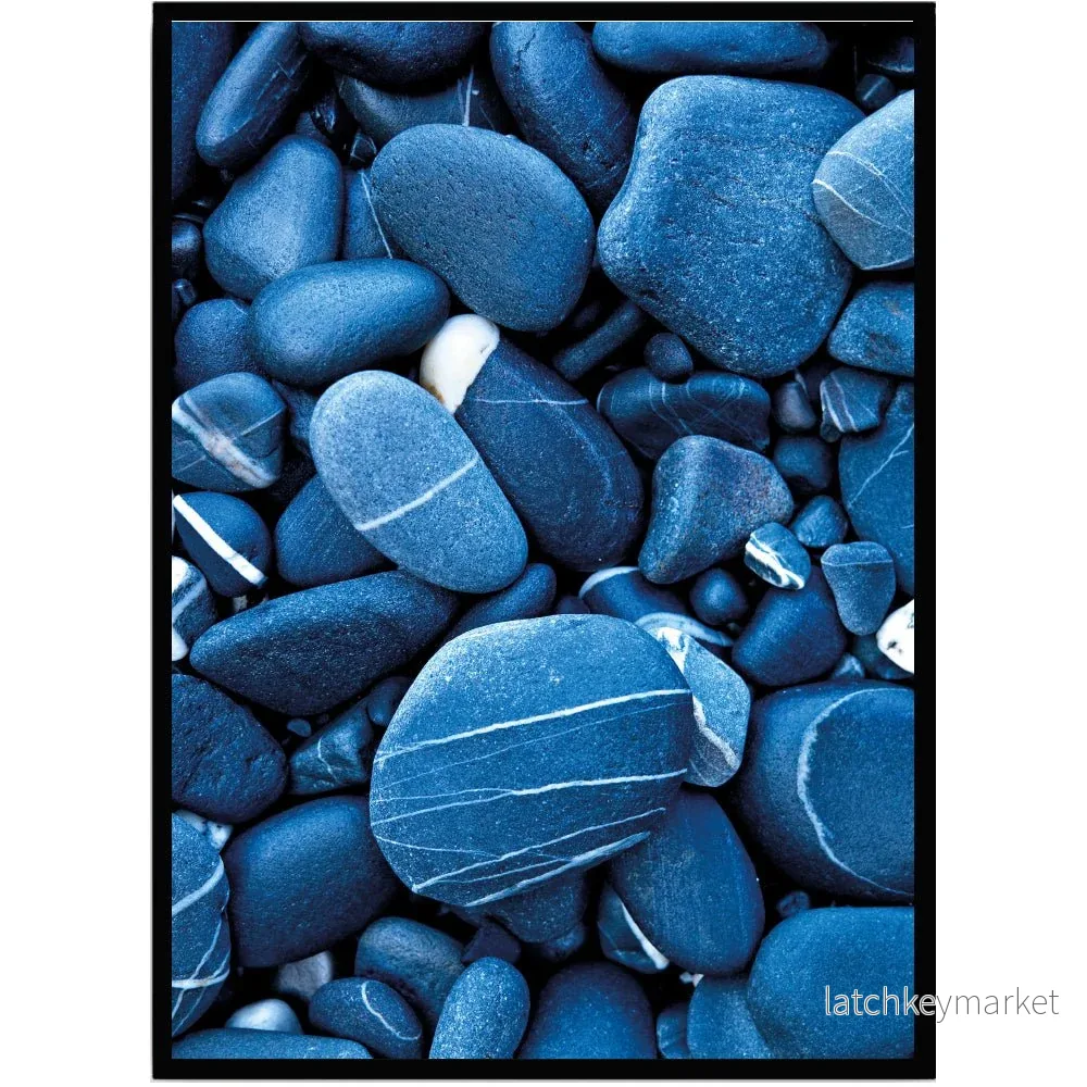 Poster Blue stones Poster Blue stones