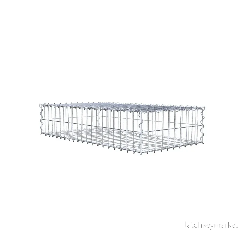 Gabion 100 cm x 20 cm x 50 cm (L x H x D), maskstorlek 5 cm x 10 cm, spiral Gabion 100 cm x 20 cm x 50 cm (L x H x D), maskstorlek 5 cm x 10 cm, spiral