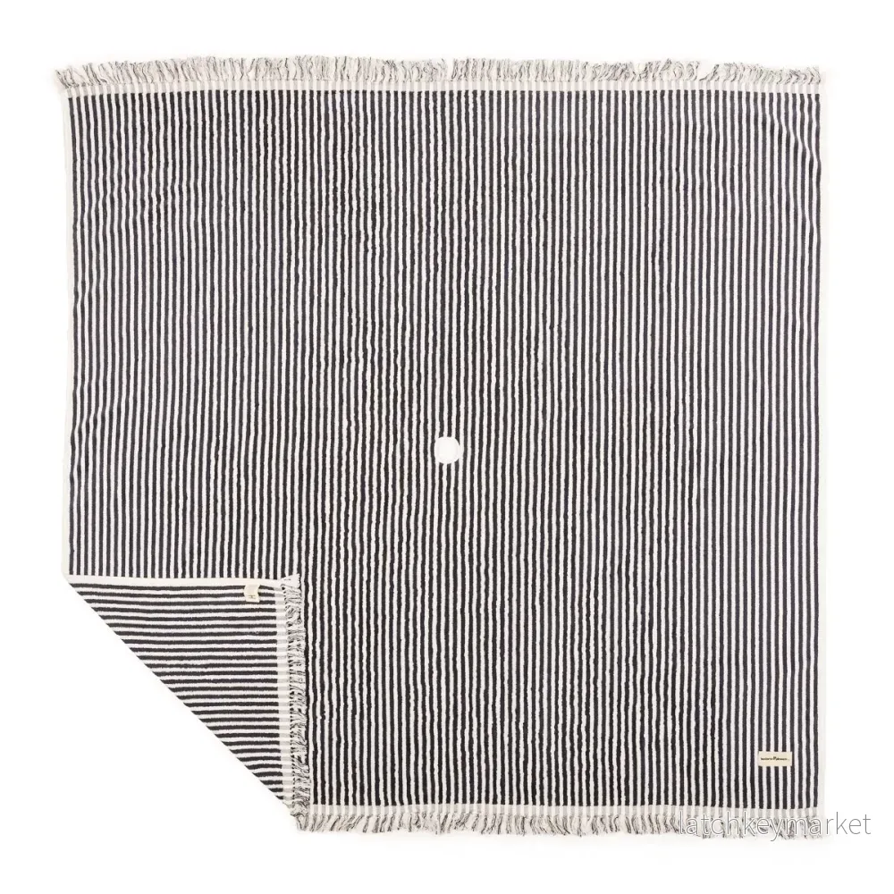Beach Blanket Navy Blue Stripe - Bild 3