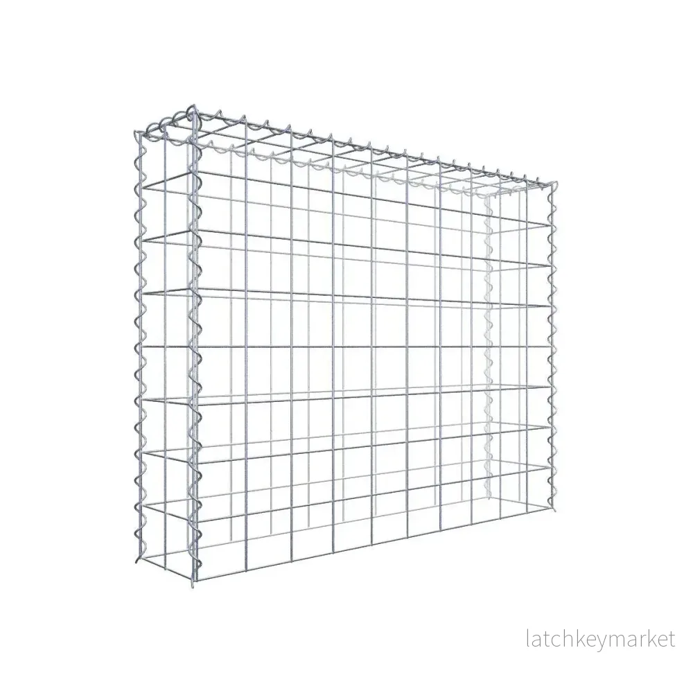 Extra gabion typ 3 100 cm x 80 cm x 20 cm (L x H x D), maskstorlek 10 cm x 10 cm, spiral Extra gabion typ 3 100 cm x 80 cm x 20 cm (L x H x D), maskstorlek 10 cm x 10 cm, spiral